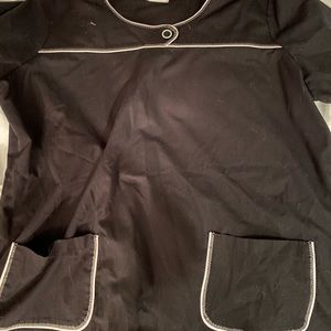 All Black Nursing Scrub Set